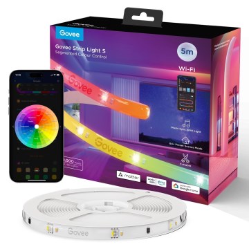 Govee - Wi-Fi RGBICW Smart PRO LED-nauha 5m MATTER  - erityisen kestävä