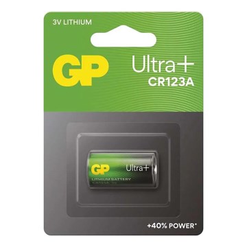 GP LITHIUM CR123A 3V/1550 mAh litiumparisto