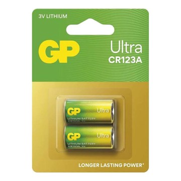 GP LITHIUM CR123A litiumparisto 3V/1400 mAh