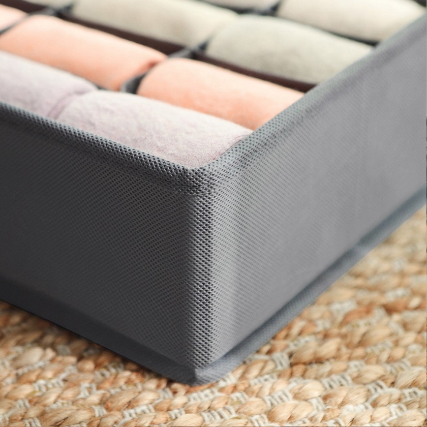 GRANT-alusvaatejärjestäjä laatikkoon, harmaa