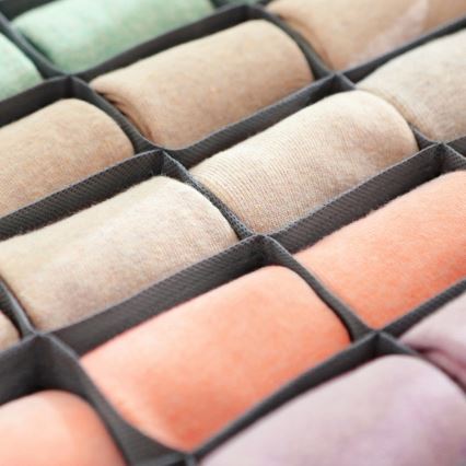 GRANT-alusvaatejärjestäjä laatikkoon, harmaa