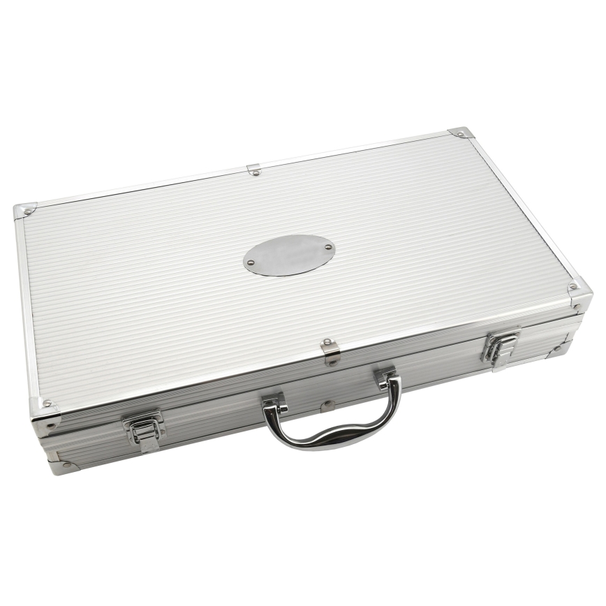 Grillausvälineet ruostumaton teräs kotelon kanssa 18 kpl