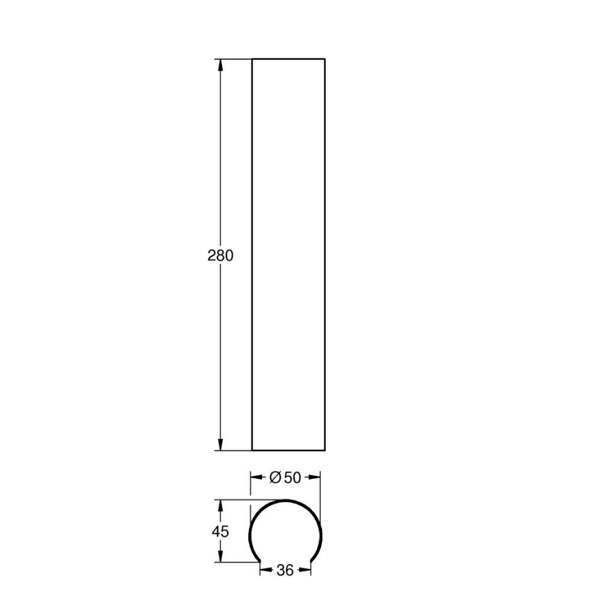 GROHE 101008DL00 - Pyöreä sifoninsuojus 340 mm pronssinvärinen