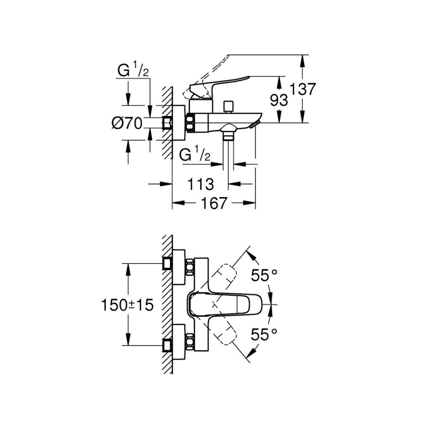 GROHE 1018720000 - DICE ammehana, kiiltävä kromi