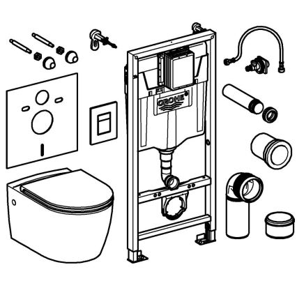 GROHE 103847SH00 - 5-in-1-setti SOLIDO 1,13 m durovalkoinen