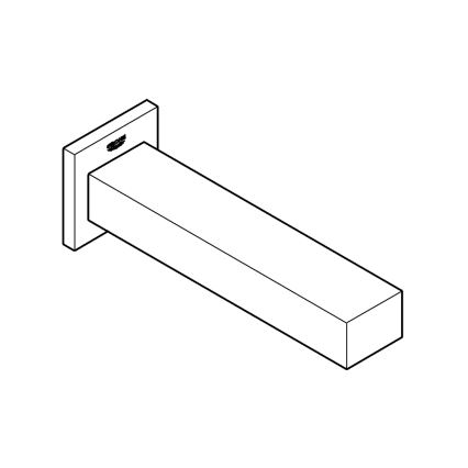 GROHE 13303000 - Ammeen tyhjennysventtiili EUROCUBE 170 mm, kiiltävä kromi