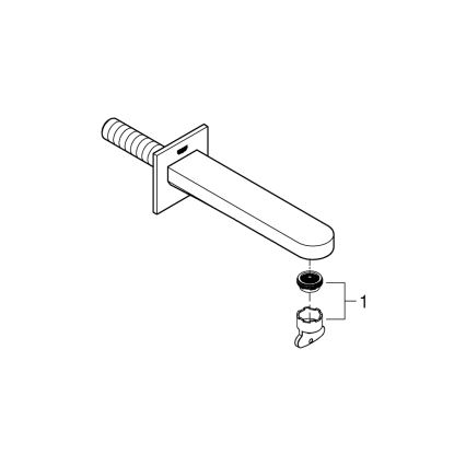 GROHE 13404003 - Ammeen tyhjennysventtiili PLUS 168 mm kiiltävä kromi