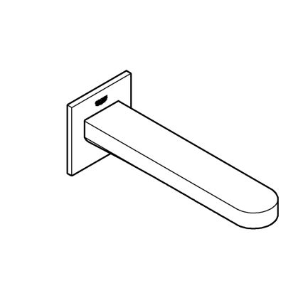 GROHE 13404003 - Ammeen tyhjennysventtiili PLUS 168 mm kiiltävä kromi