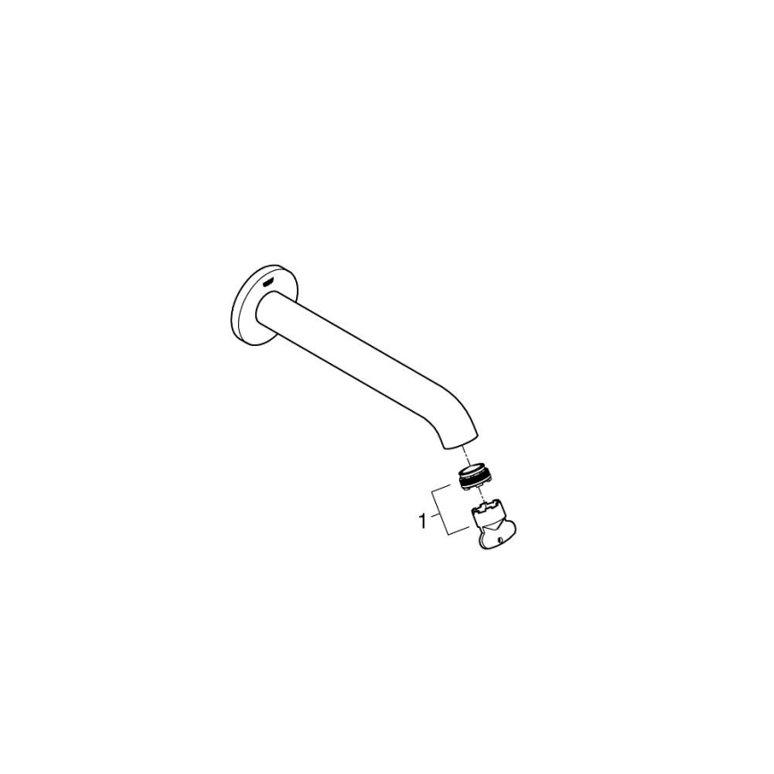 GROHE 13449001 - Ammeen pohjaventtiili ESSENCE 221 mm kiiltävä kromi
