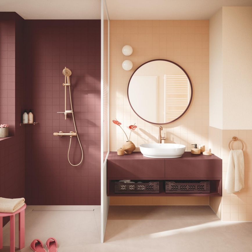 GROHE 134866DL00 - VITALIO JOY+ 120 mm kuparinsävyinen suihkusarja
