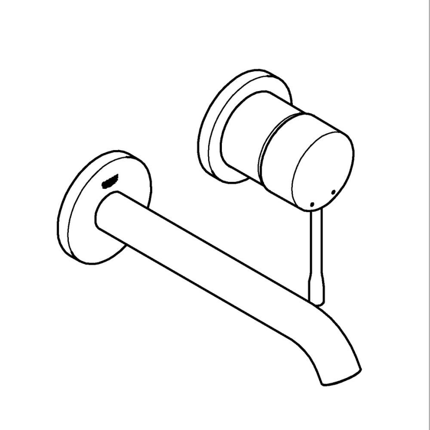 GROHE 19408DC1 - ESSENCE-pesuallashana 183 mm, ruostumaton teräs