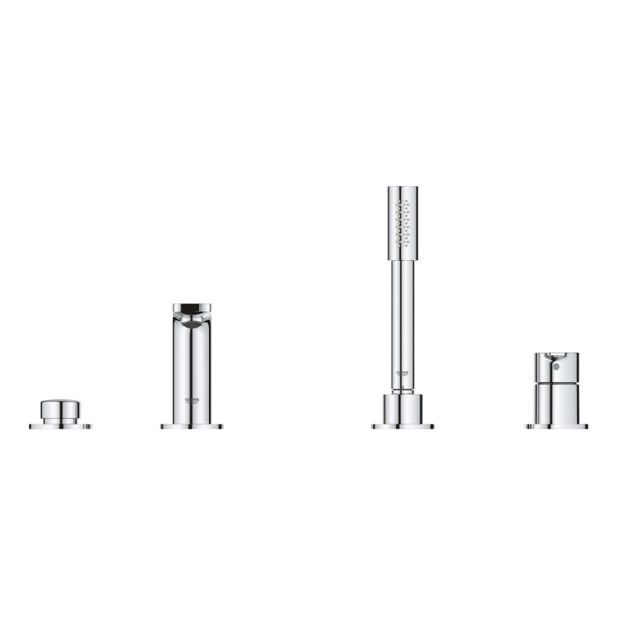 GROHE 19577001 - LINEARE nelireikäinen ammehana, kiiltävä kromi