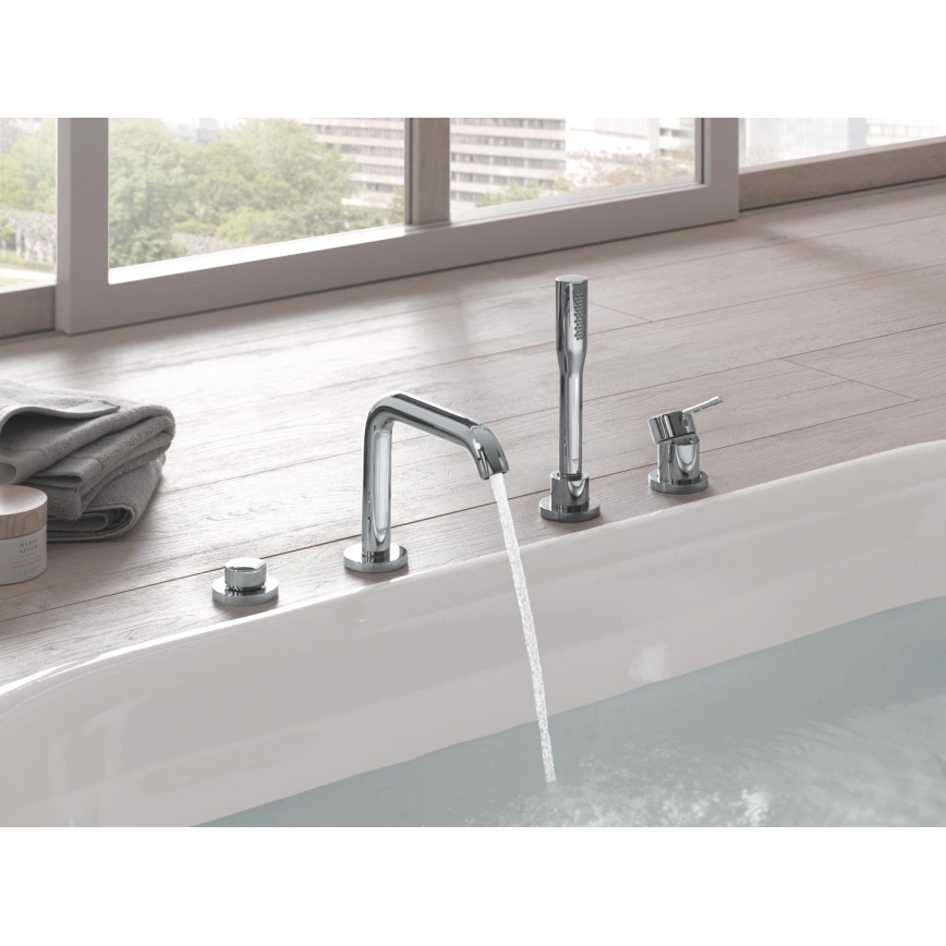 GROHE 19578001 - Kylpyammeen nelireikäinen yhdistelmä ESSENCE 197 mm kiiltävä kromi