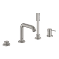 GROHE 19578DC1 - ESSENCE nelireikäinen amme-yhdistelmä, ruostumaton teräs