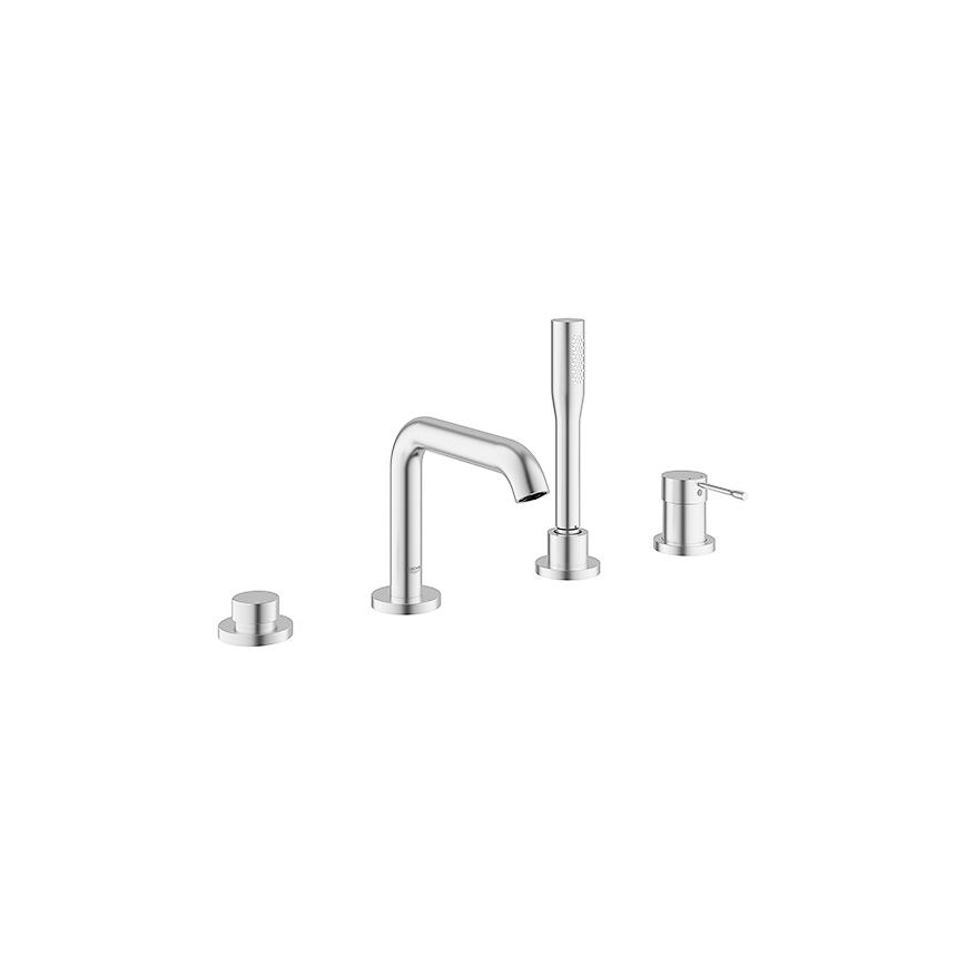 GROHE 19578DC1 - ESSENCE nelireikäinen amme-yhdistelmä, ruostumaton teräs