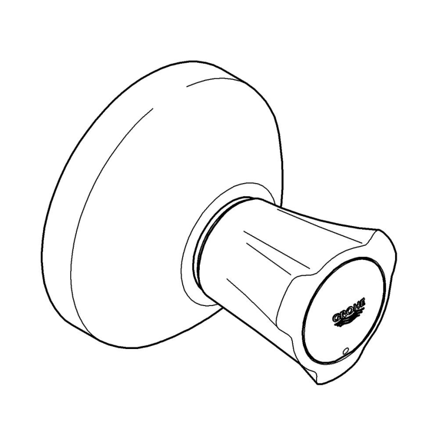 GROHE 19806001 - COSTA L 20-200 mm piilotetun venttiilin kansiosa, kiiltävä kromi