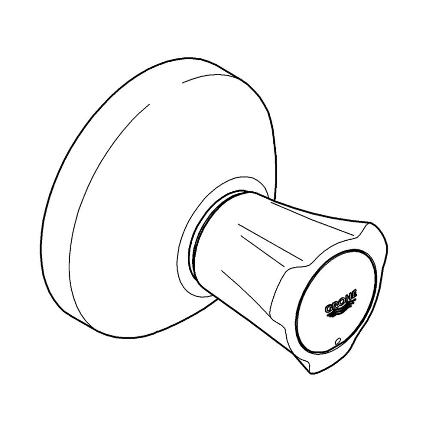 GROHE 19809001 - COSTA L - piilotetun venttiilin viimeistelyosa, kiiltävä kromi