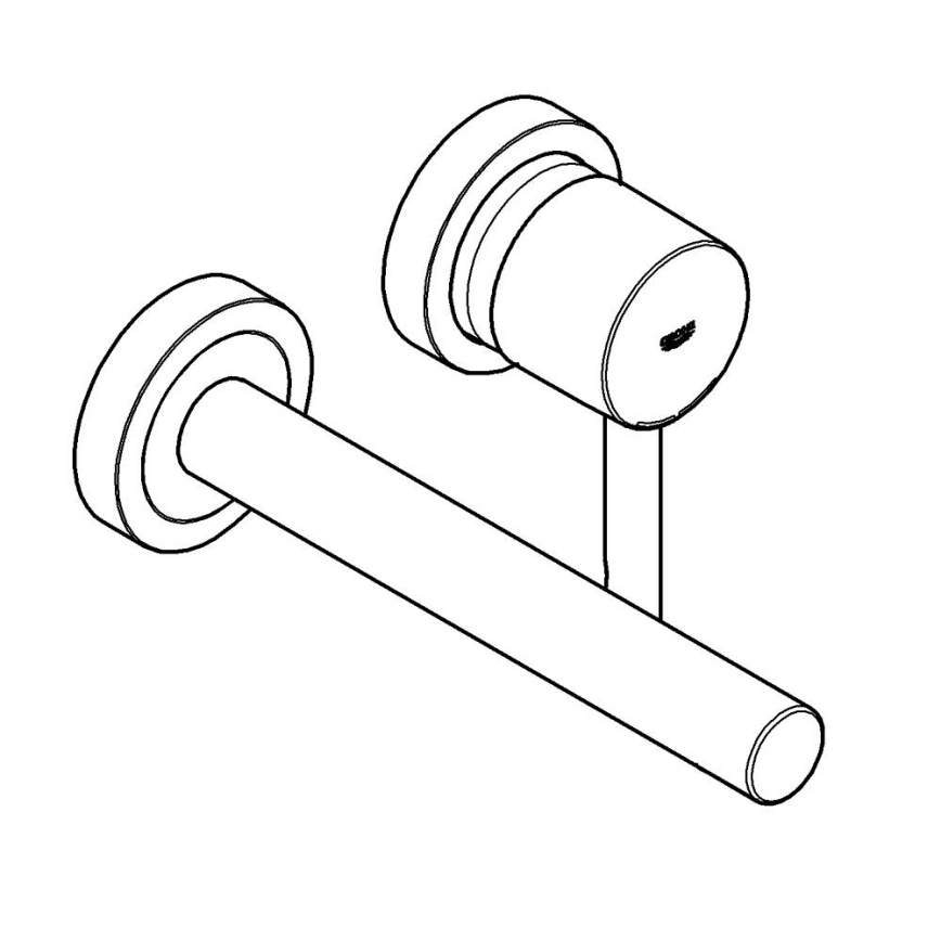 GROHE 19967GN1 - ESSENCE pesuallashana 230 mm, kultainen