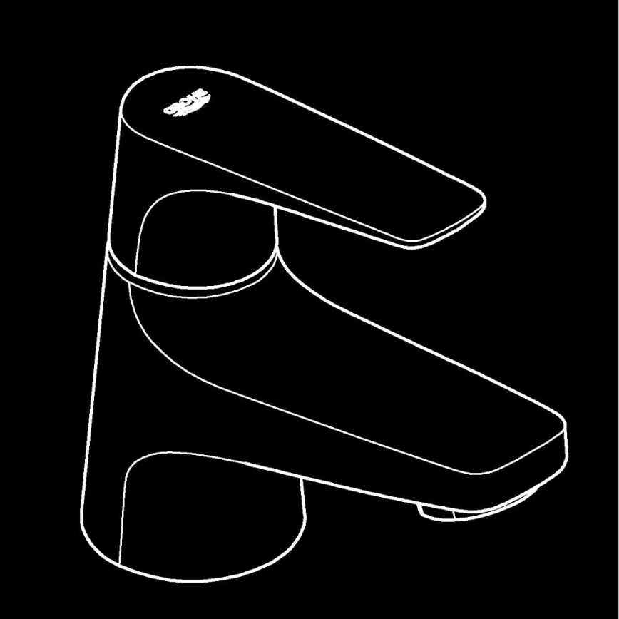 GROHE 20577000 - START FLOW DN 15 pöytäkiinnitteinen venttiili, kiiltävä kromi