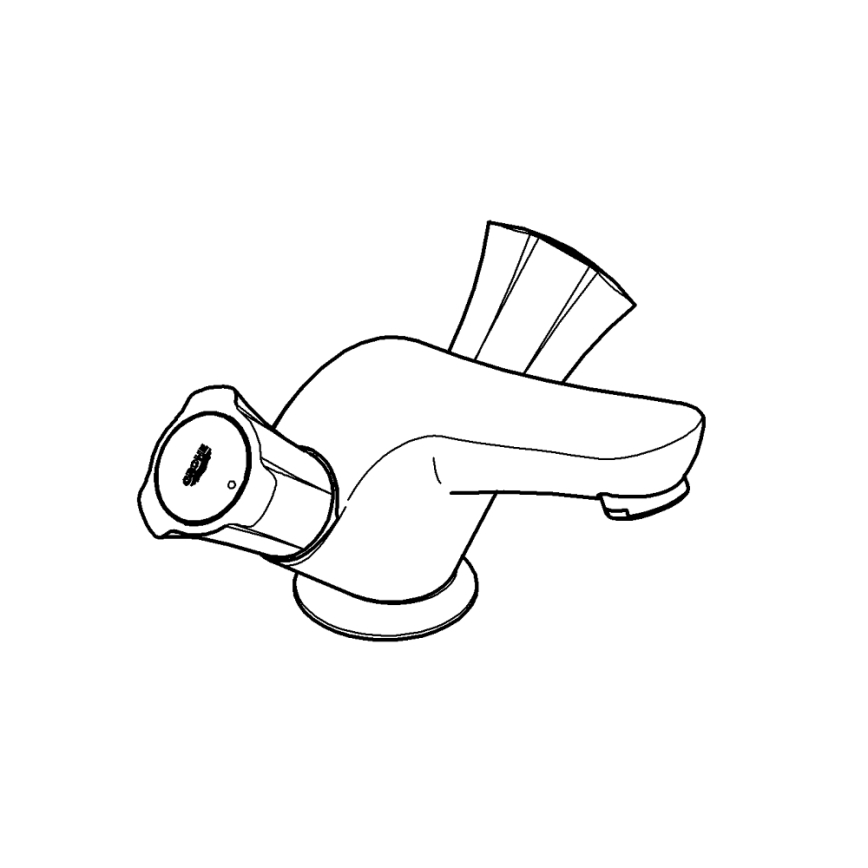 GROHE 21390001 - Pesuallashana COSTA L DN 15 kiiltävä kromi