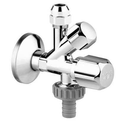 GROHE 22035000 - Kombi-kulmaventtiili UNIVERSAL DN 15, kiiltävä kromi