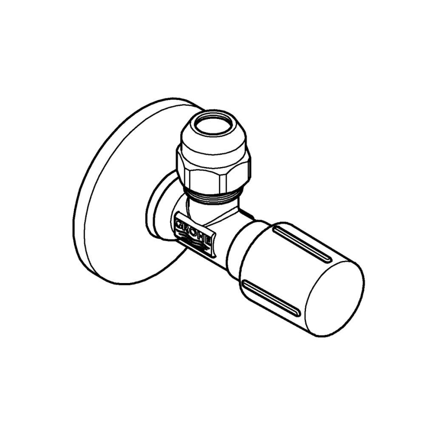 GROHE 22039000 - UNIVERSAL kulmaventtiili DN 15, kiiltävä kromi