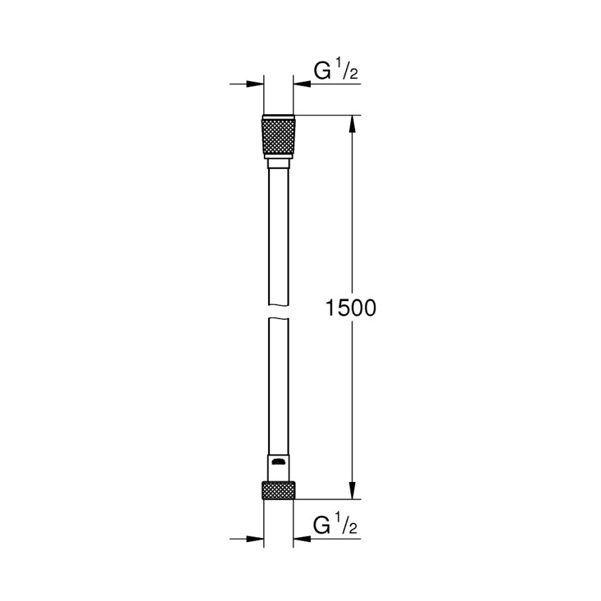 GROHE 22109000 - VITALIOFLEX SILVER 1500 mm suihkuletku