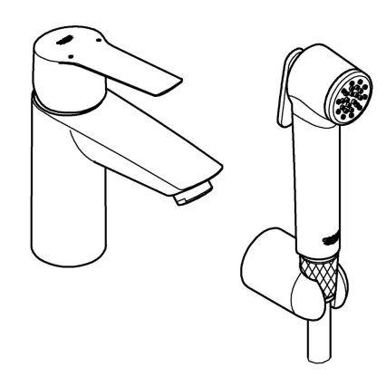 GROHE 231232433 - Pesuallashana START DN 15 koko S musta