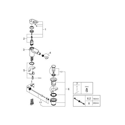 GROHE 23338000 - Bidehana BAULOOP, kiiltävä kromi