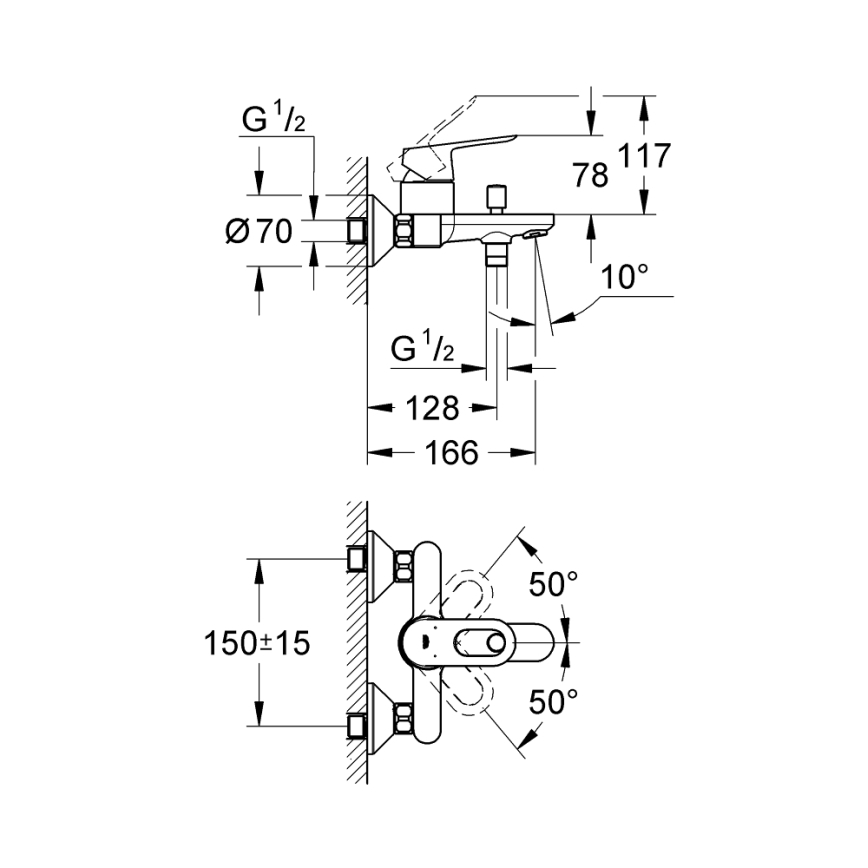 GROHE 23341000 - Ammehana BAULOOP DN 15 kiiltävä kromi