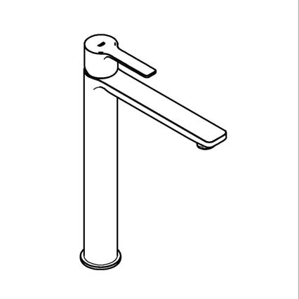 GROHE 23405AL1 - LINEARE lavuaarihana XL, grafiitti