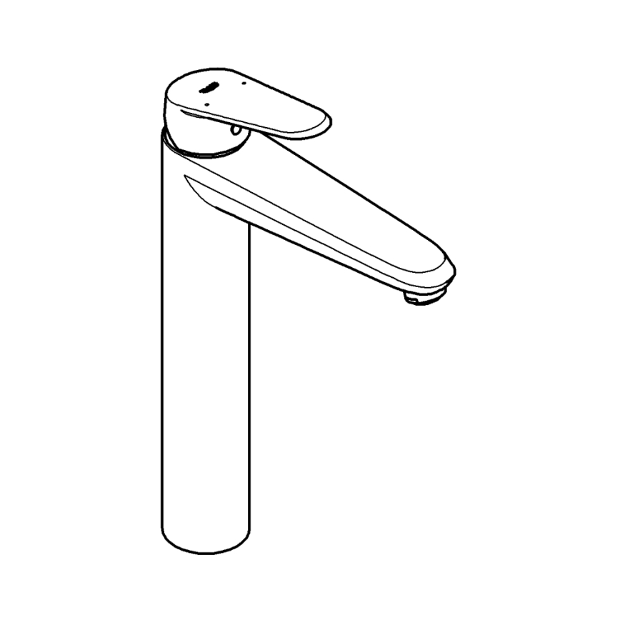 GROHE 23432000 - EURODISC COSMOPOLITAN pesuallashana, XL-koko, kromi