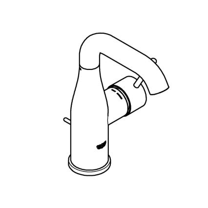 GROHE 23462001 - ESSENCE-pesuallashana DN 15, koko M, kiiltävä kromi