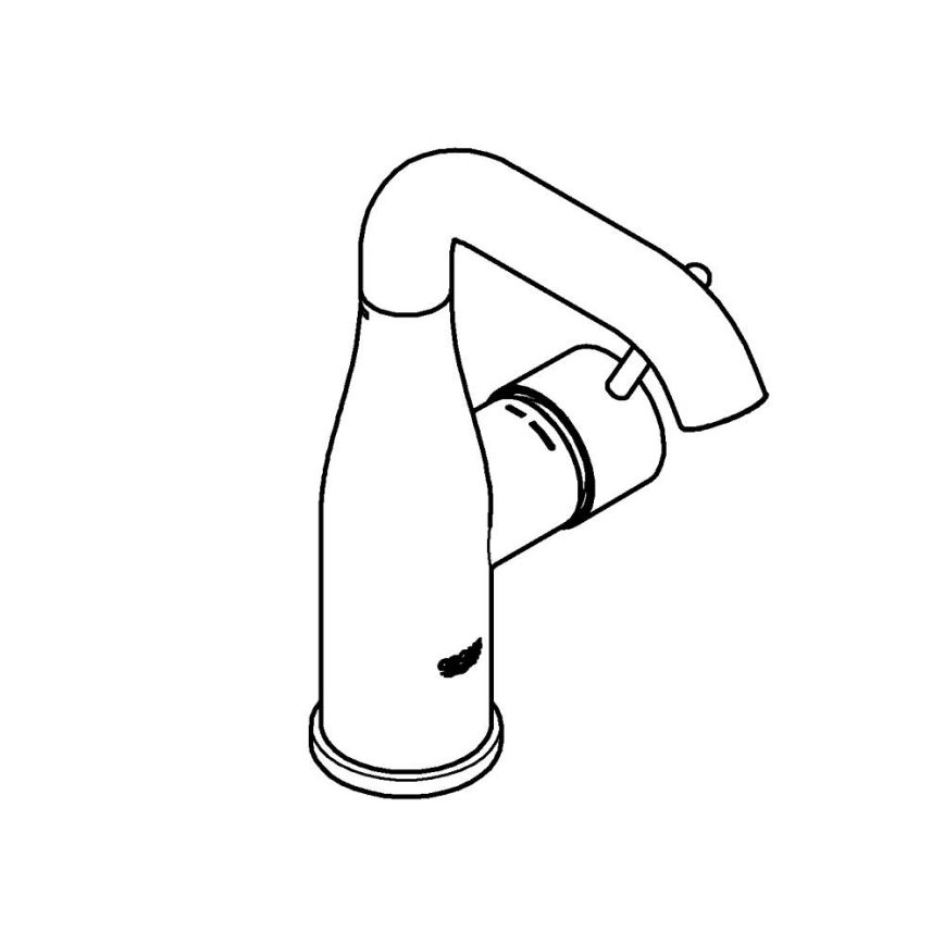 GROHE 23463001 - Pesuallashana ESSENCE koko M kiiltävä kromi