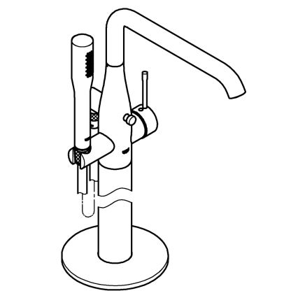 GROHE 23491001 - Ammehana ESSENCE 277 mm kiiltävä kromi