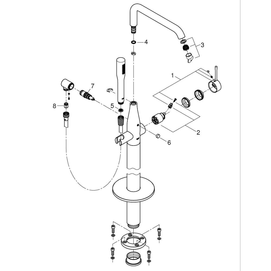 GROHE 23491AL1 - ESSENCE ammehana 277 mm grafiitti