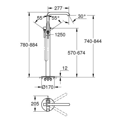 GROHE 23491AL1 - ESSENCE ammehana 277 mm grafiitti