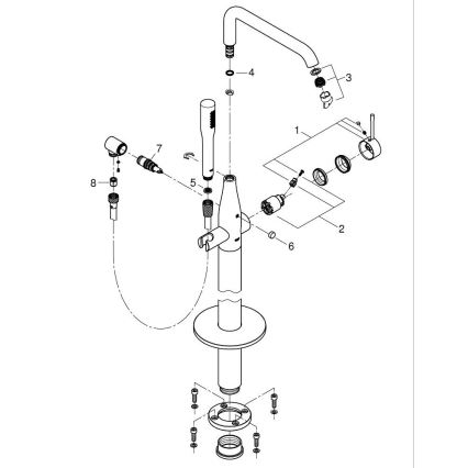 GROHE 23491DC1 - Ammehana ESSENCE 277 mm, ruostumaton teräs
