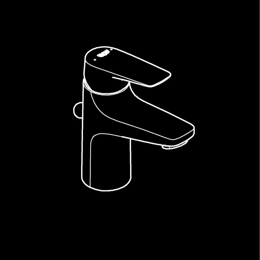 GROHE 23769000 - Pesuallashana START FLOW, kiiltävä kromi