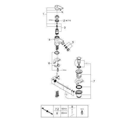 GROHE 23770000 - START FLOW bidet-sekoitin, kiiltävä kromi