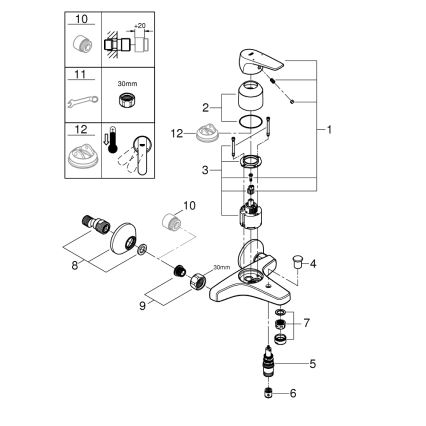 GROHE 23772000 - Ammehana START FLOW 150 mm kiiltävä kromi