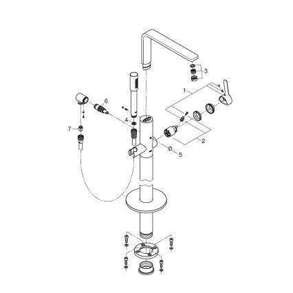 GROHE 23792001 - LINEARE ammehana 271 mm kiiltävä kromi