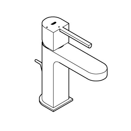 GROHE 23870003 - PLUS-pesuallashana, koko S, kiiltävä kromi