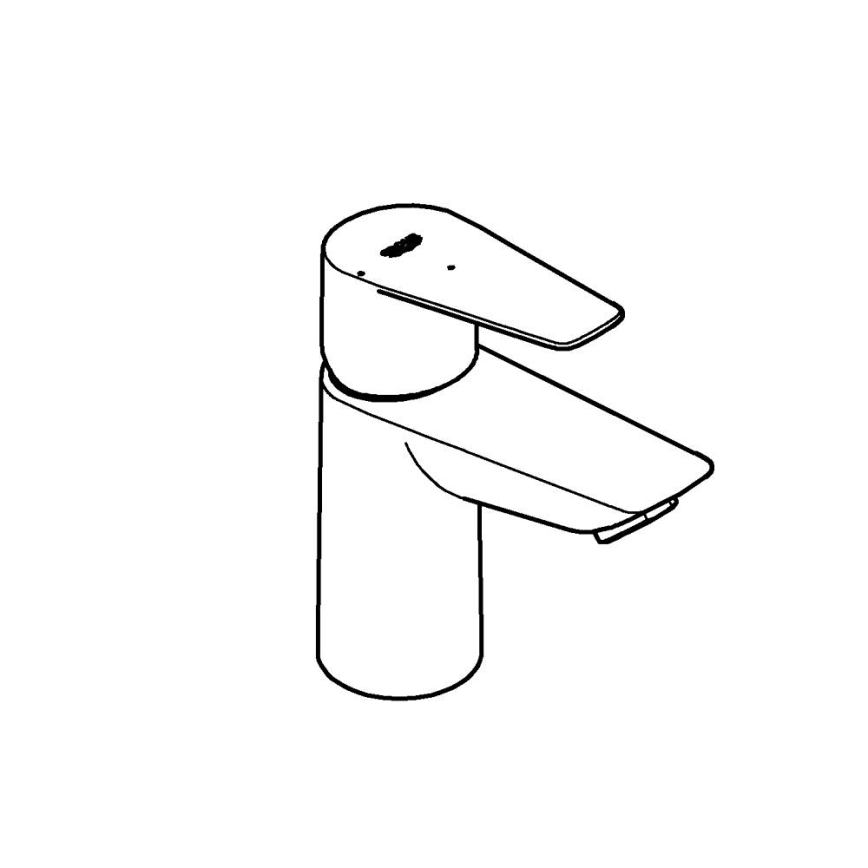 GROHE 23900001 - Pesuallashana START EDGE, koko S, kiiltävä kromi