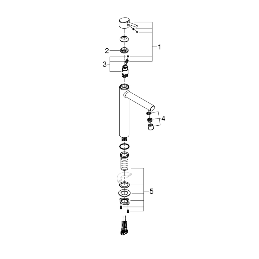 GROHE 23920001 - CONCETTO-pesuallashana, XL-koko, kiiltävä kromi