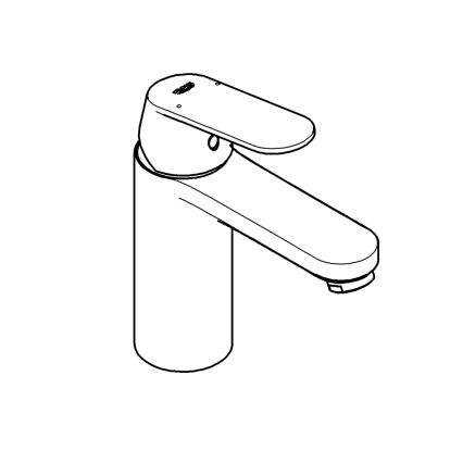 GROHE 23926000 - Pesuallashana DN 15, M-koko, kiiltävä kromi