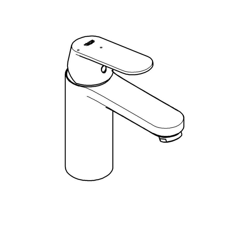 GROHE 23928000 - Pesuallashana DN 15, M-koko, kiiltävä kromi