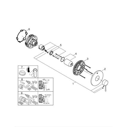 GROHE 24057GN1 - ESSENCE-suihkuhana, harjattu kulta