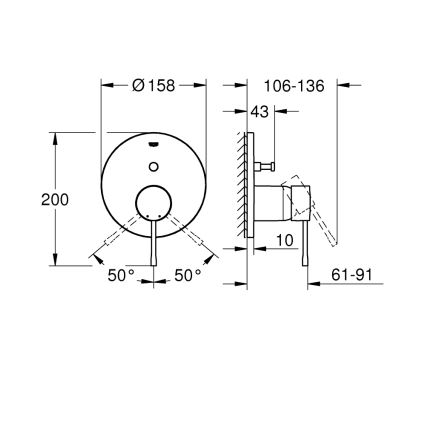 GROHE 24058A01 - ESSENCE-sekoittaja grafiitti
