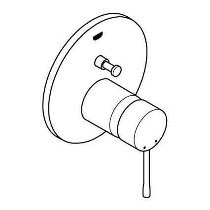 GROHE 24058DC1 - ESSENCE piiloasennettava suihkusekoitin, ruostumaton teräs